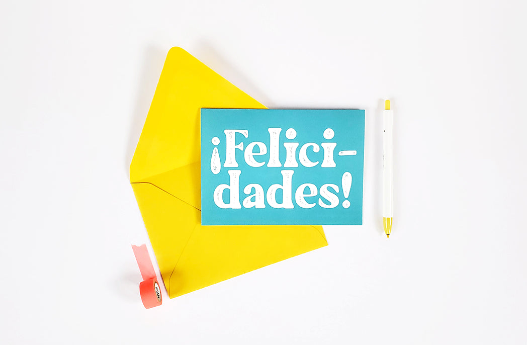 Photo of the ¡Felicidades! Congratulations Card by Lucky Dog Design Co.