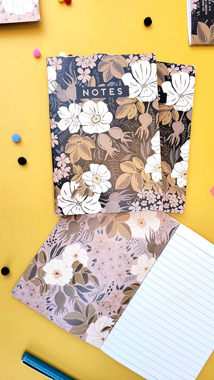 Earthy Blossoms Pocket Notebook