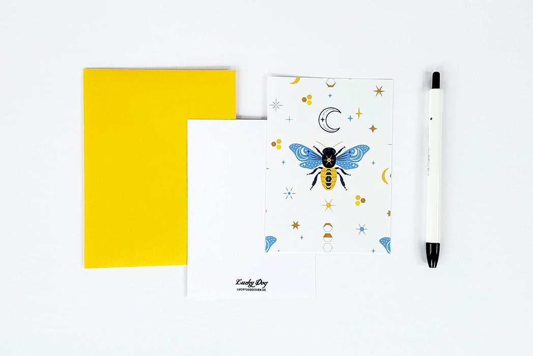 Photo of the Meadow Honey Mini Greeting Card Pack by Lucky Dog Design Co.