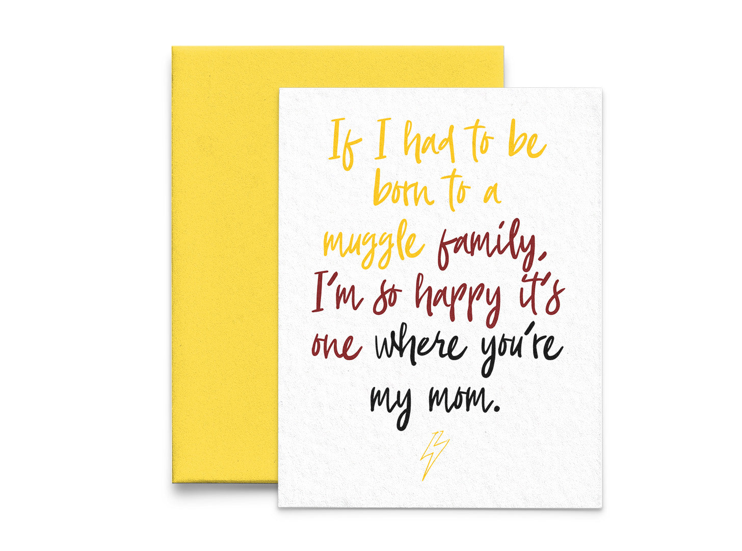 Muggle Family Mother's Day Card