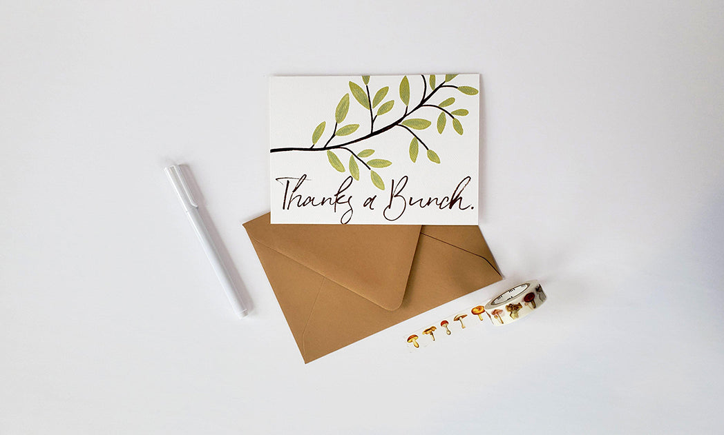 Photo of the Thanks a Bunch Thank You Greeting Card by Lucky Dog Design Co.