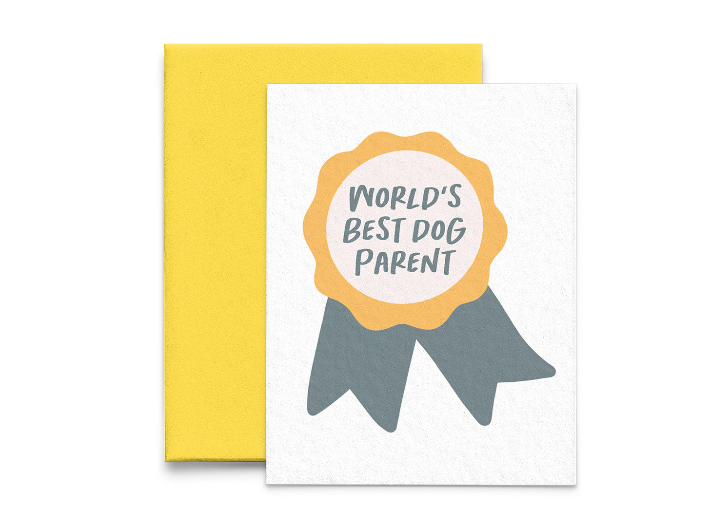 World's Best Dog Parent Mother's or Father's Day Card & Sticker