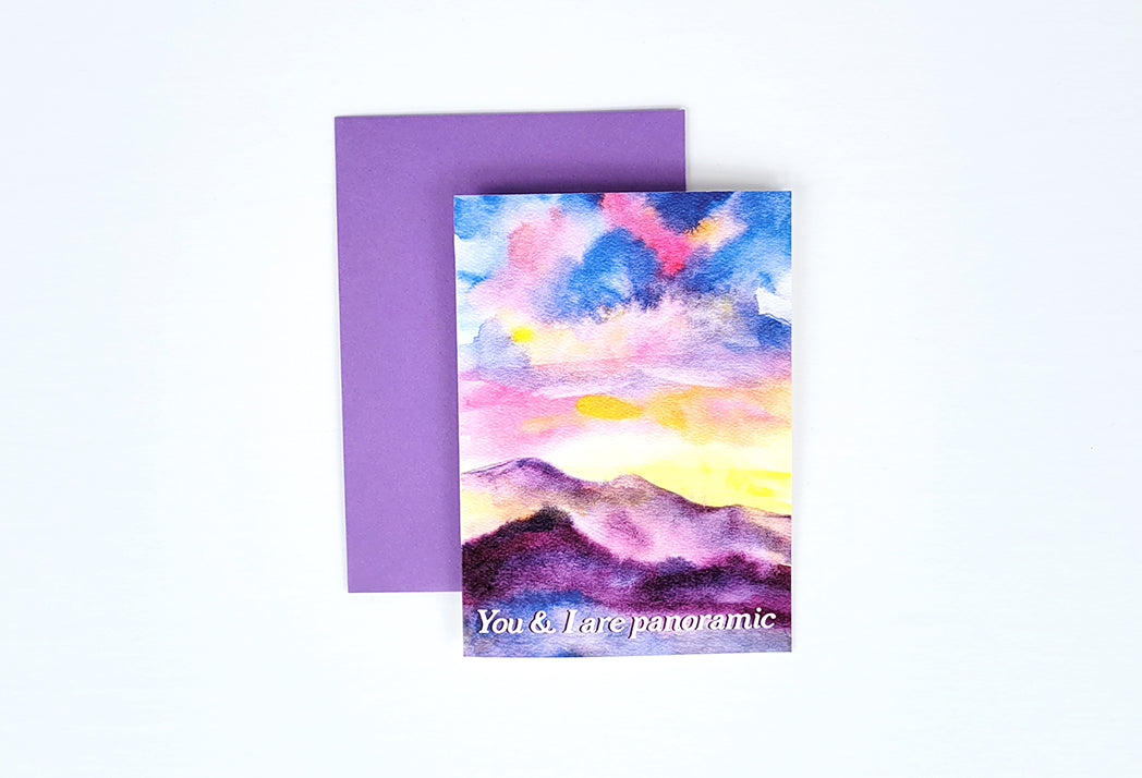Photo of the You & I Are Panoramic Love Greeting Card of Default Title by Lucky Dog Design Co.